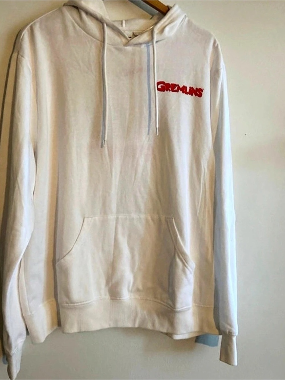 Gremlins Movie Poster Graphic Hoodie Sweatshirt White XL